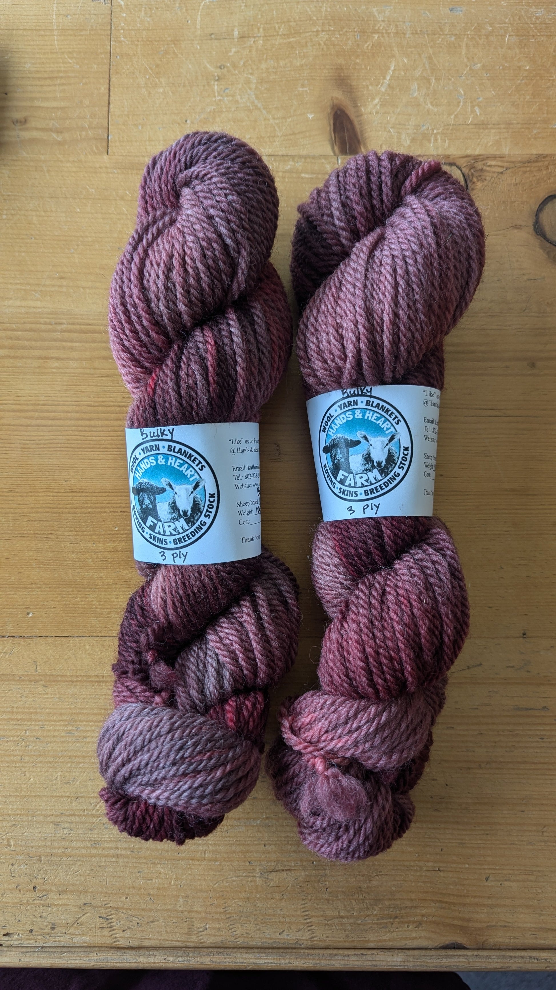 Hands & Heart Farm Bulky by Must Love Yarn