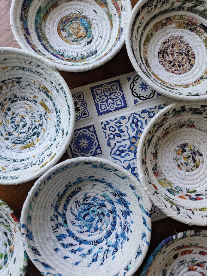 Fabric Bowls - 4 pc Mixed Lot