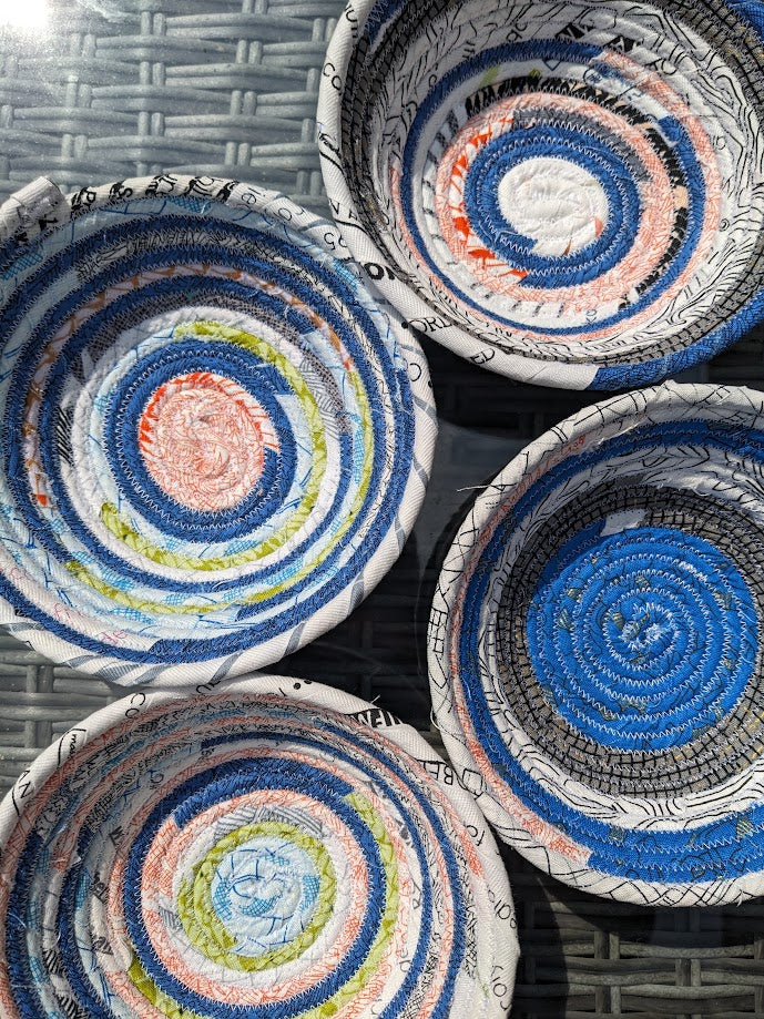Fabric Bowls - 4 pc Mixed Lot
