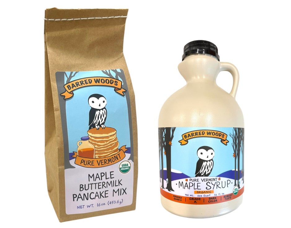 Barred Woods Organic Maple Buttermilk Pancake Mix by Barred Woods Maple