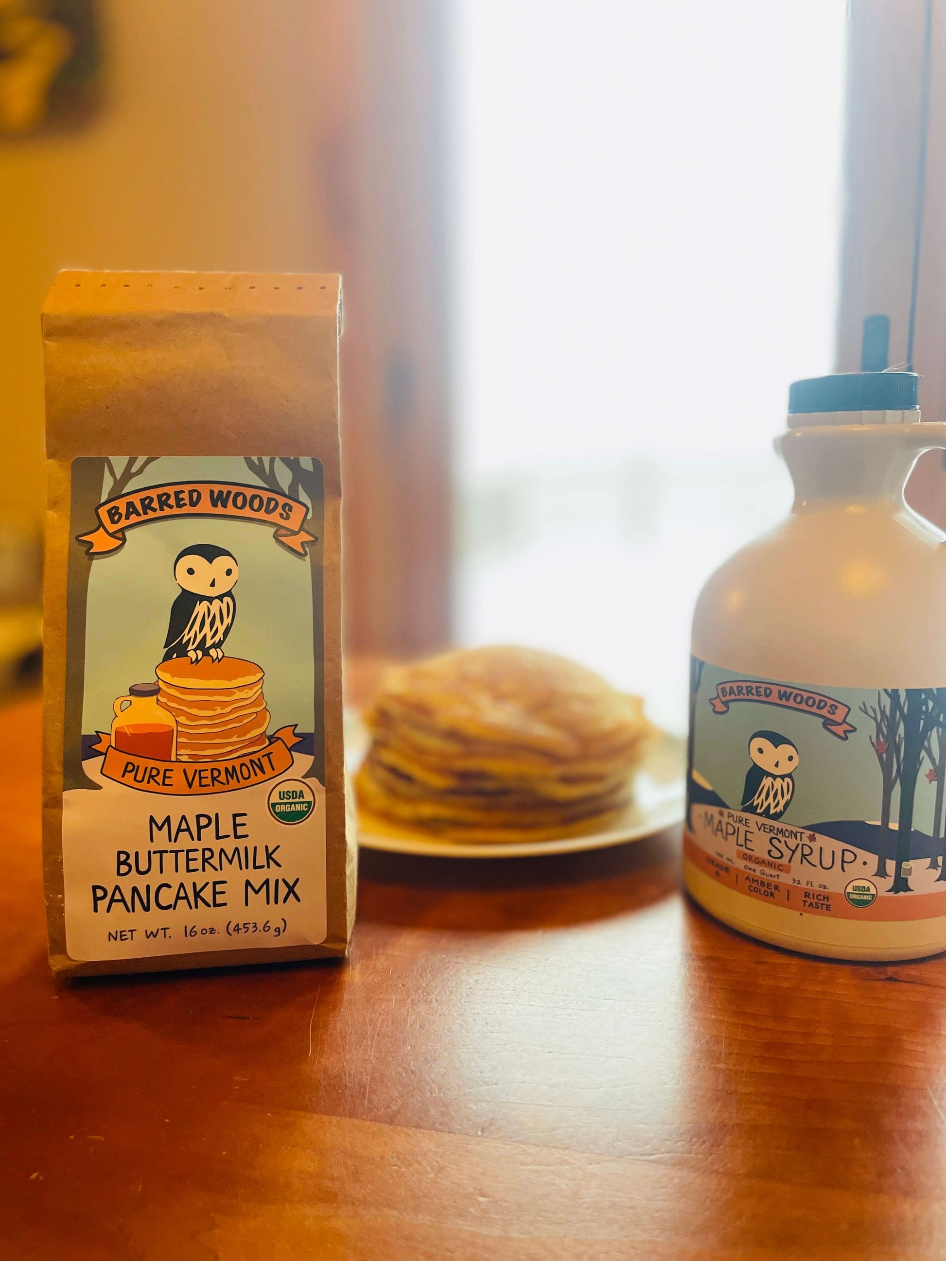 Barred Woods Organic Maple Buttermilk Pancake Mix by Barred Woods Maple