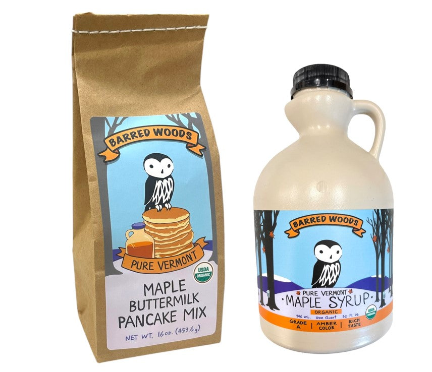 Barred Woods Organic Maple Buttermilk Pancake Mix by Barred Woods Maple