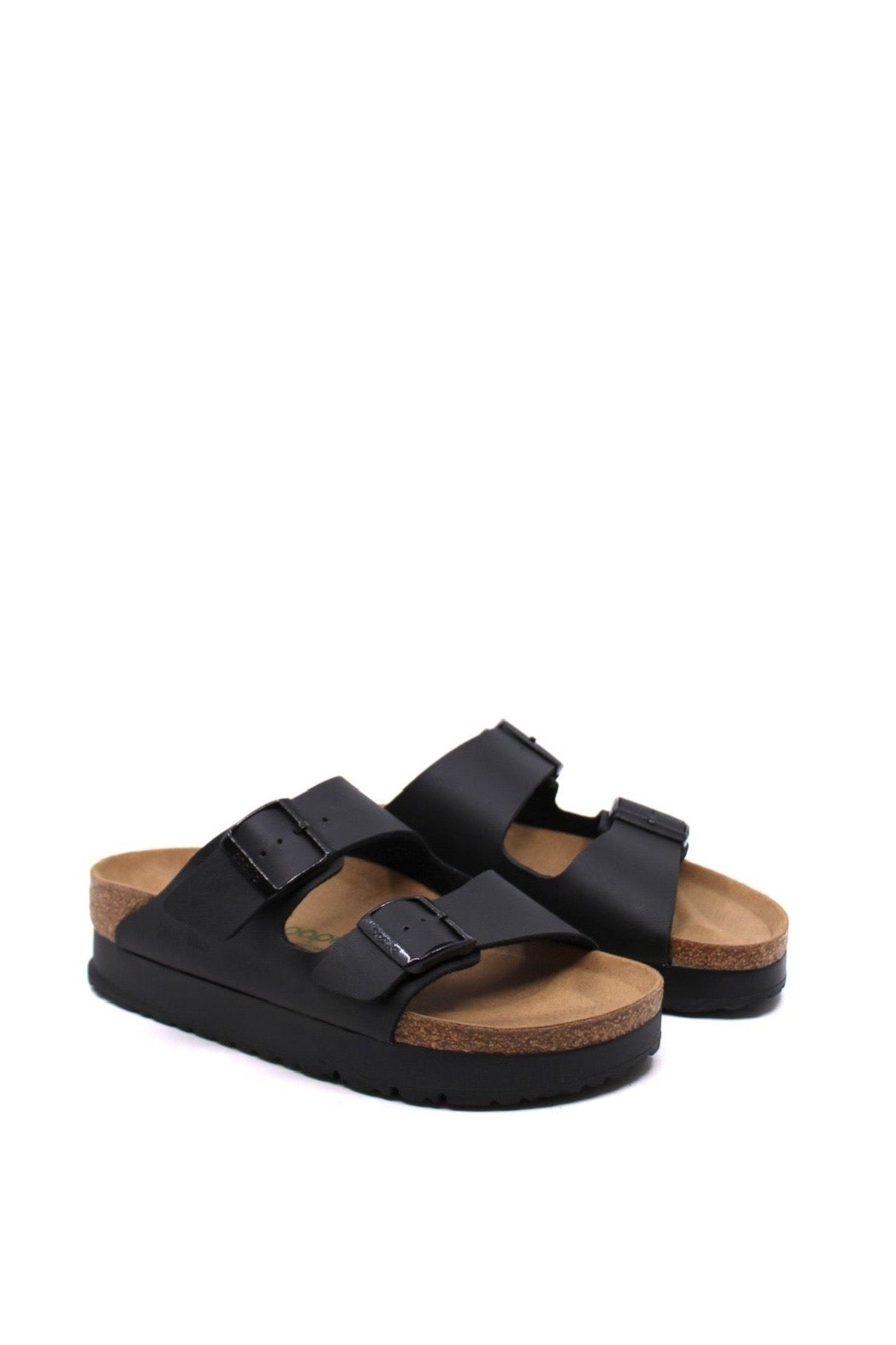 Papillio by Birkenstock Arizona Platform Vegan Black Narrow by Dear Lucy