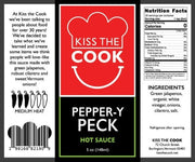 Pepper-y Peck Hot Sauce by Kiss the Cook