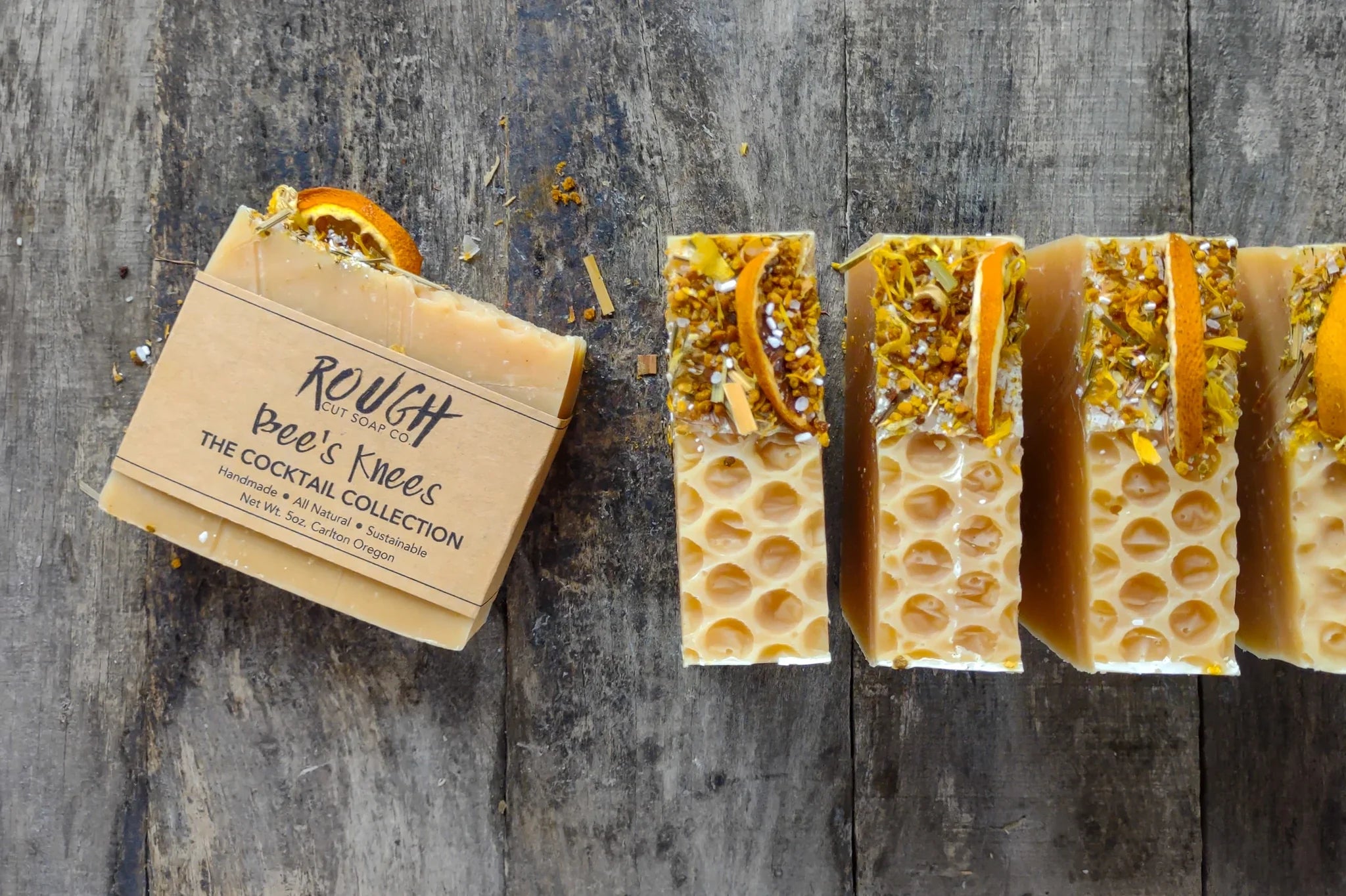 SALE! Handmade Rough Cut Soap Bars - Limited Edition Cocktail Collection by Wild Lark