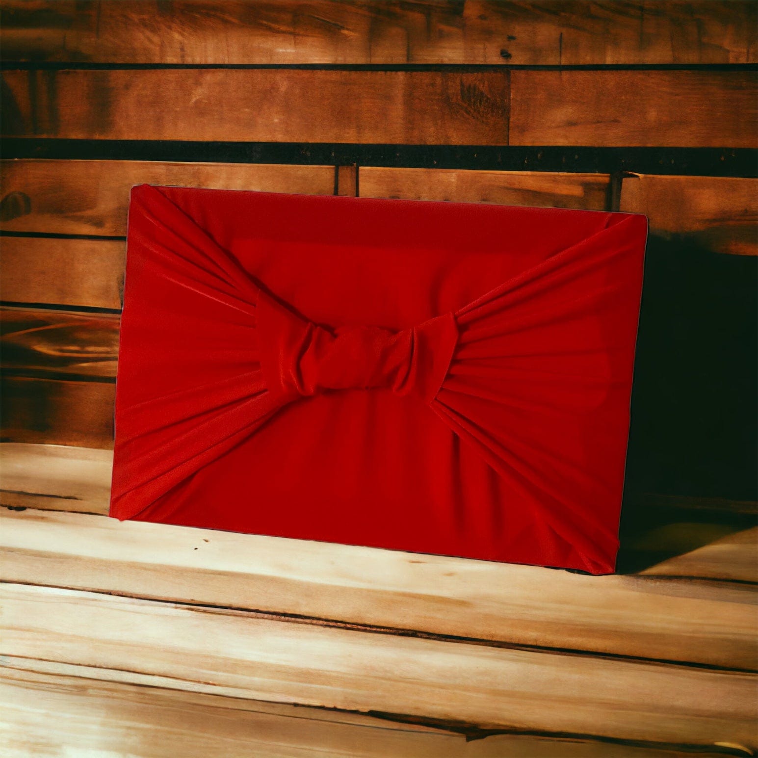 Small Reusable Cloth Furoshiki Gift Wrap | Bright Red by Shiki Wrap