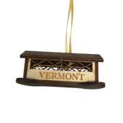 Wooden 3D Vermont Covered Bridge Ornament