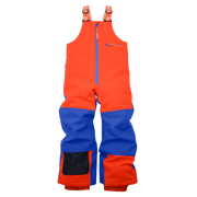 Kids Pinnakle Insulated Bib Snow Pants - Flame/Vivid Blue by Hootie Hoo
