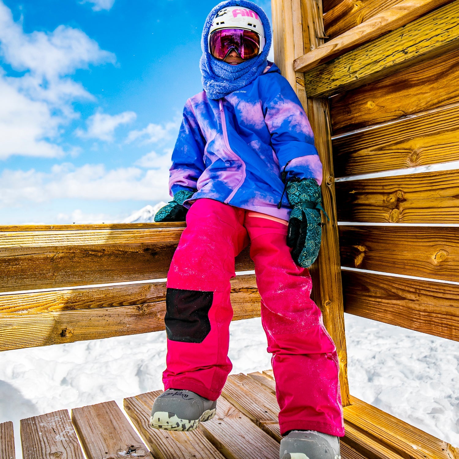 Kids Hayden Insulated Snow Pants - Raspberry by Hootie Hoo