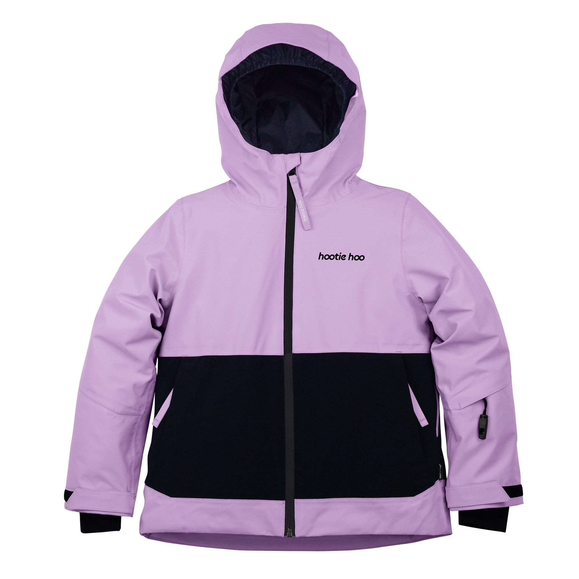 Kids Pinnakle Insulated Jacket - Lavender/Raven Black by Hootie Hoo