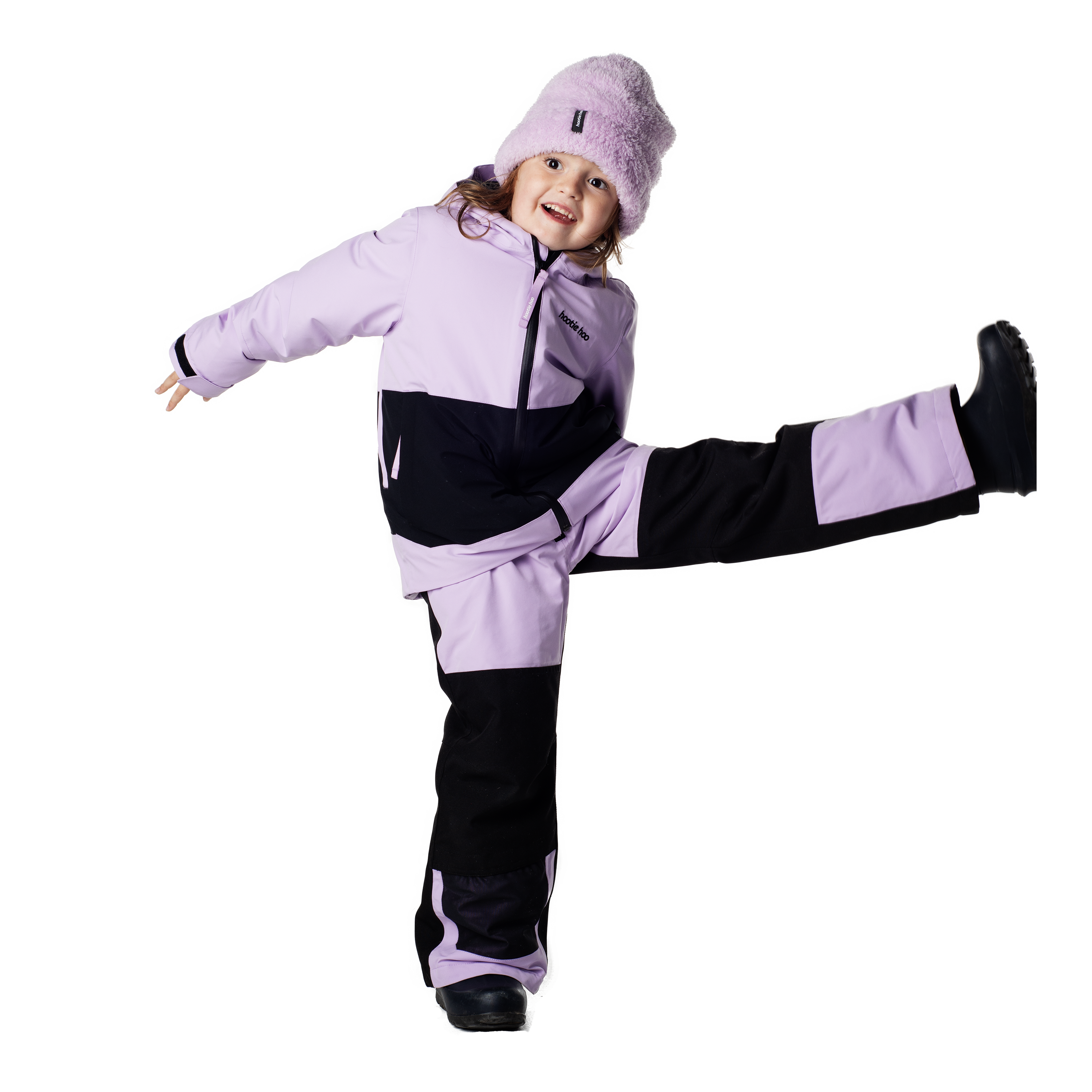 Kids Pinnakle Insulated Jacket - Lavender/Raven Black by Hootie Hoo