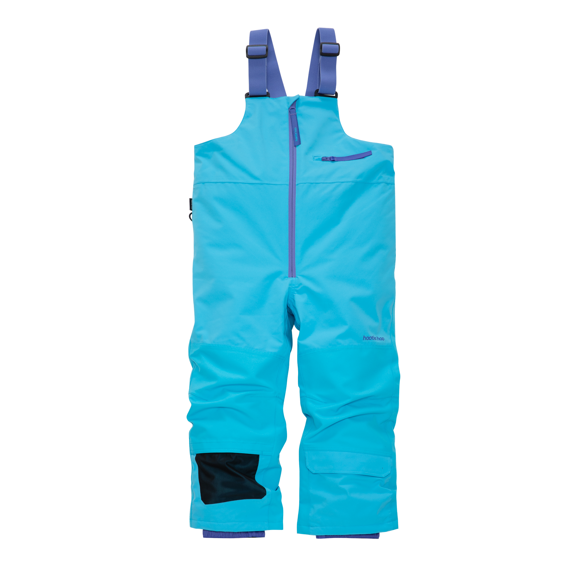 Kids Pinnakle Insulated Bib Snow Pants - Cyan by Hootie Hoo