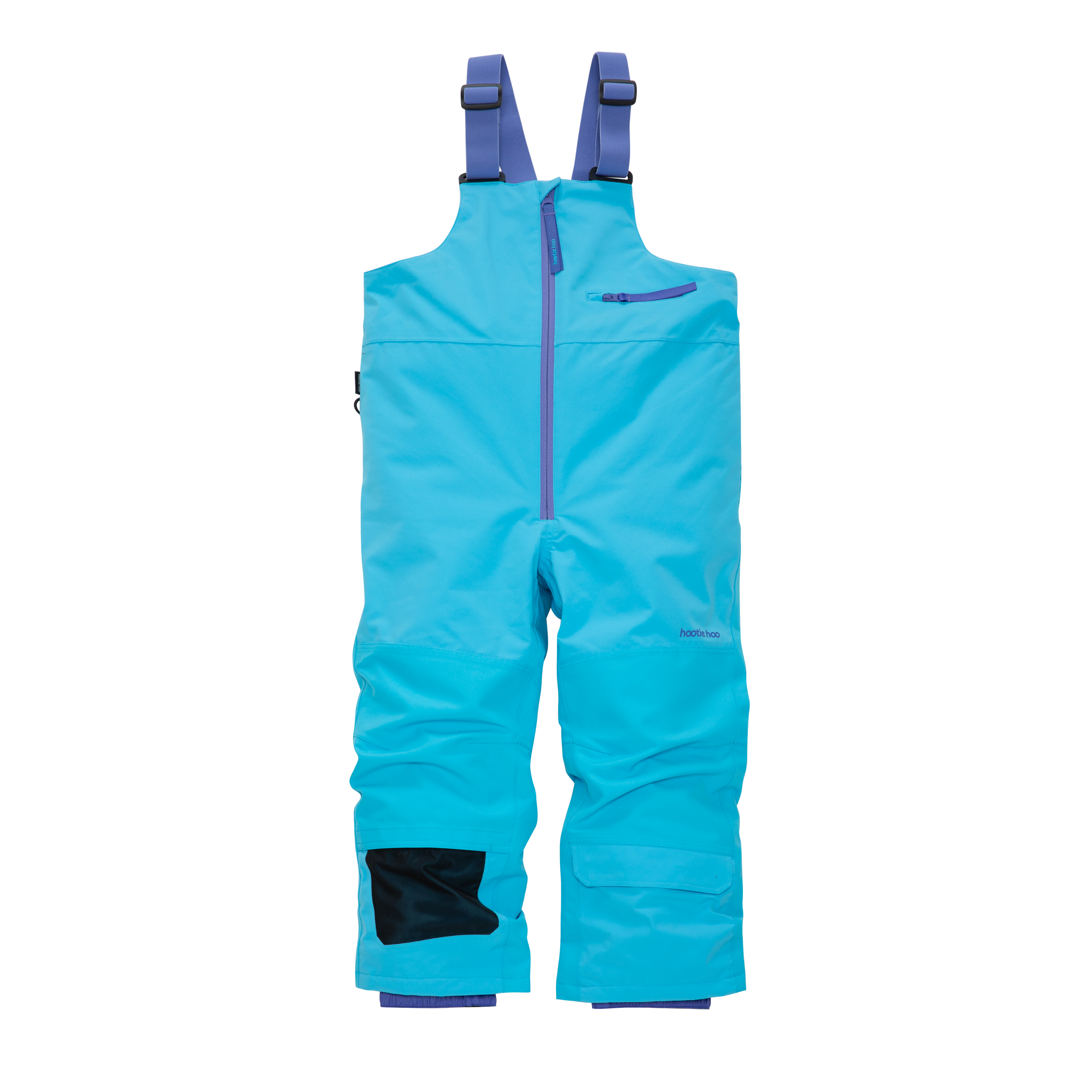 Kids Pinnakle Insulated Bib Snow Pants - Cyan by Hootie Hoo