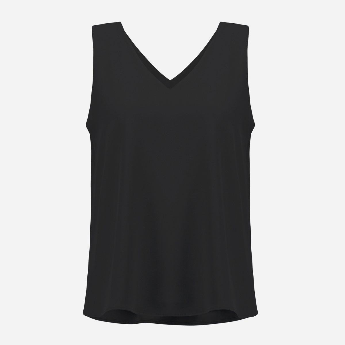 Joseph Ribkoff Woven Twill Sleeveless Straight Top