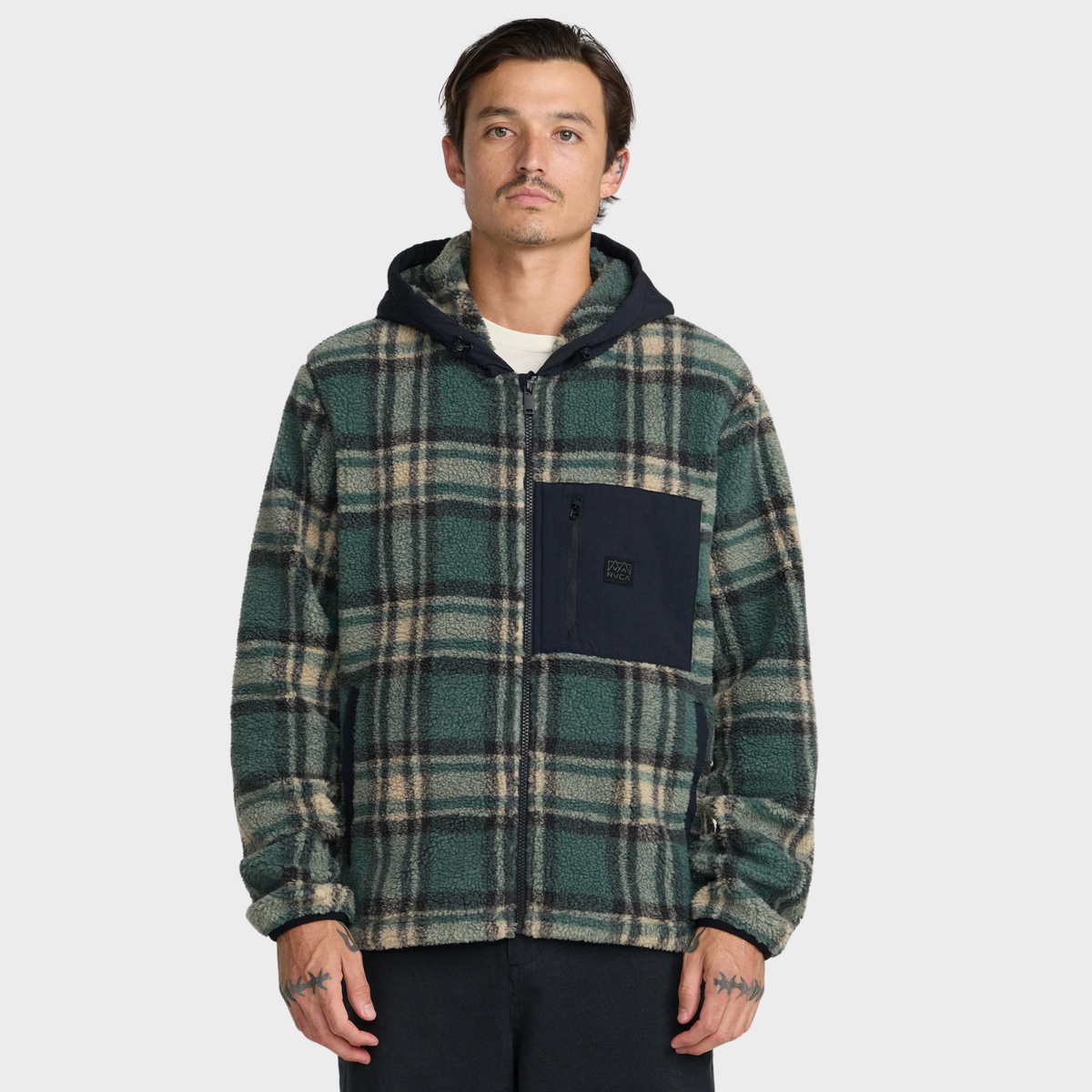 RVCA Del Mar Sherpa Zip Hoodie