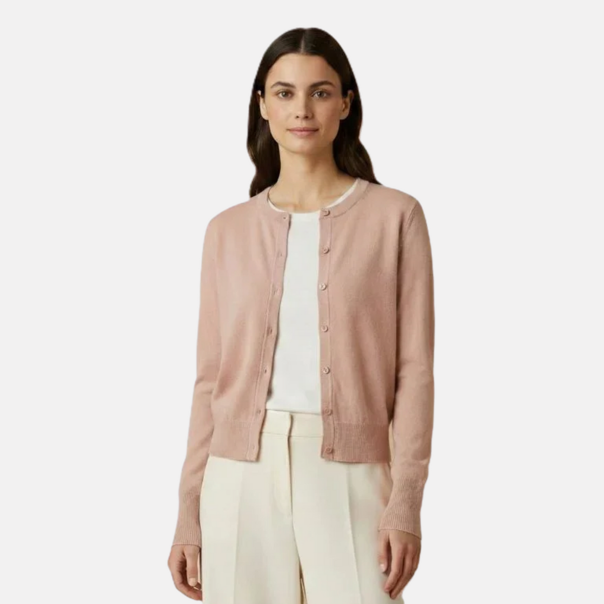 Lumusae Women's Pokhara Dense Knit Cashmere Cardigan
