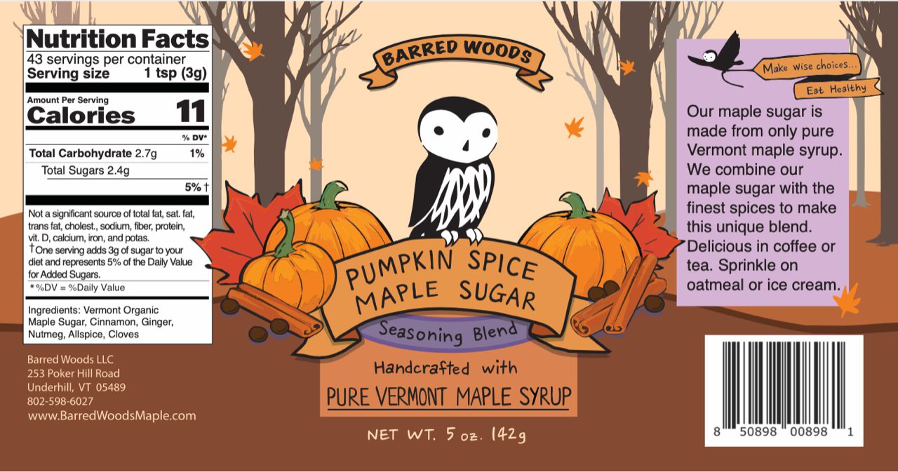 Pumpkin Spice Maple Sugar by Barred Woods Maple