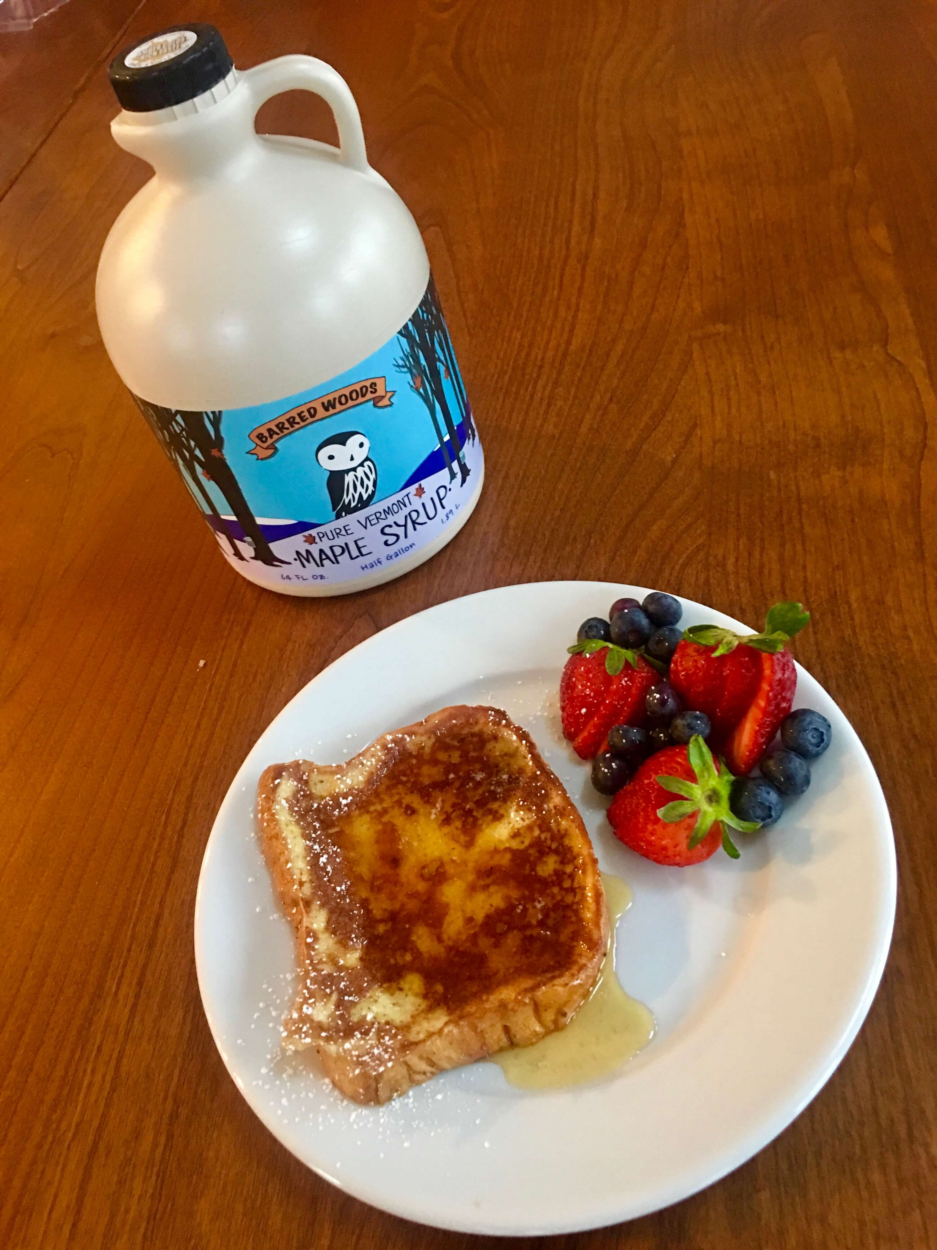 Pure Organic Vermont Maple Syrup - Half Gallon Jug (64 ounces) by Barred Woods Maple