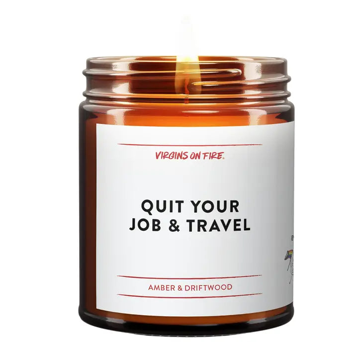 Quit Your Job & Travel Candle