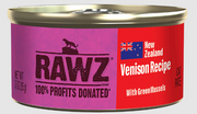 Rawz 94% Venison with Green Mussels Pate Cat Can 3oz.