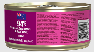 Rawz 94% Venison with Goat's Milk Pâté Cat Can 6oz.