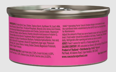 Rawz Tuna & Chicken Hydrating Purée Canned Cat Food 3oz
