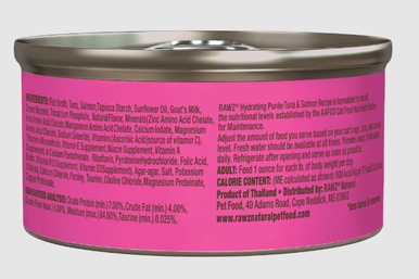Rawz Tuna & Salmon Hydrating Purée Canned Cat Food 3oz