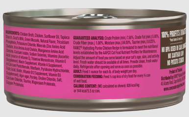 Rawz Chicken Hydrating Purée Cat Food 5.5oz
