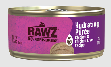 Rawz Chicken & Chicken Liver Hydrating Purée Cat Food 5.5oz
