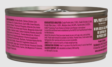 Rawz Chicken & Chicken Liver Hydrating Purée Cat Food 5.5oz
