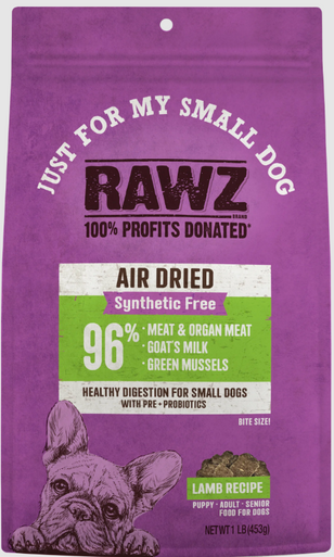 Rawz  Air Dried "Just for My Small Dog" Lamb Recipe 1 lb.