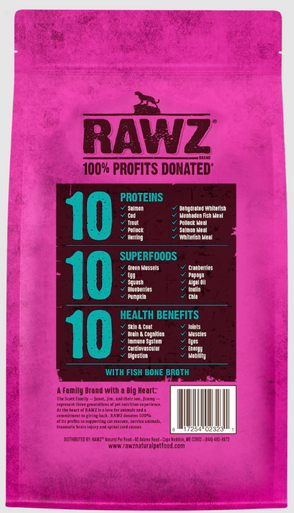 RAWZ 10 Essentials Fish & Dehydrated Fish Cat 1.75 lb.
