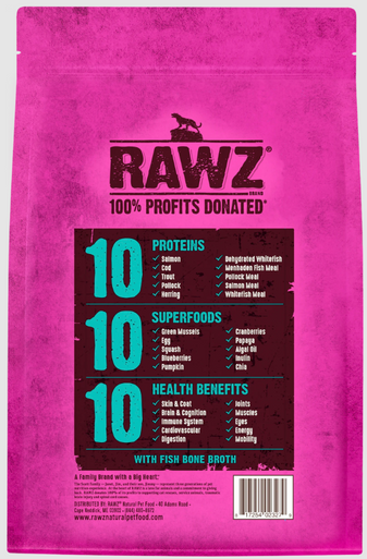 RAWZ 10 Essentials Fish & Dehydrated Fish Cat 7.8 lb.