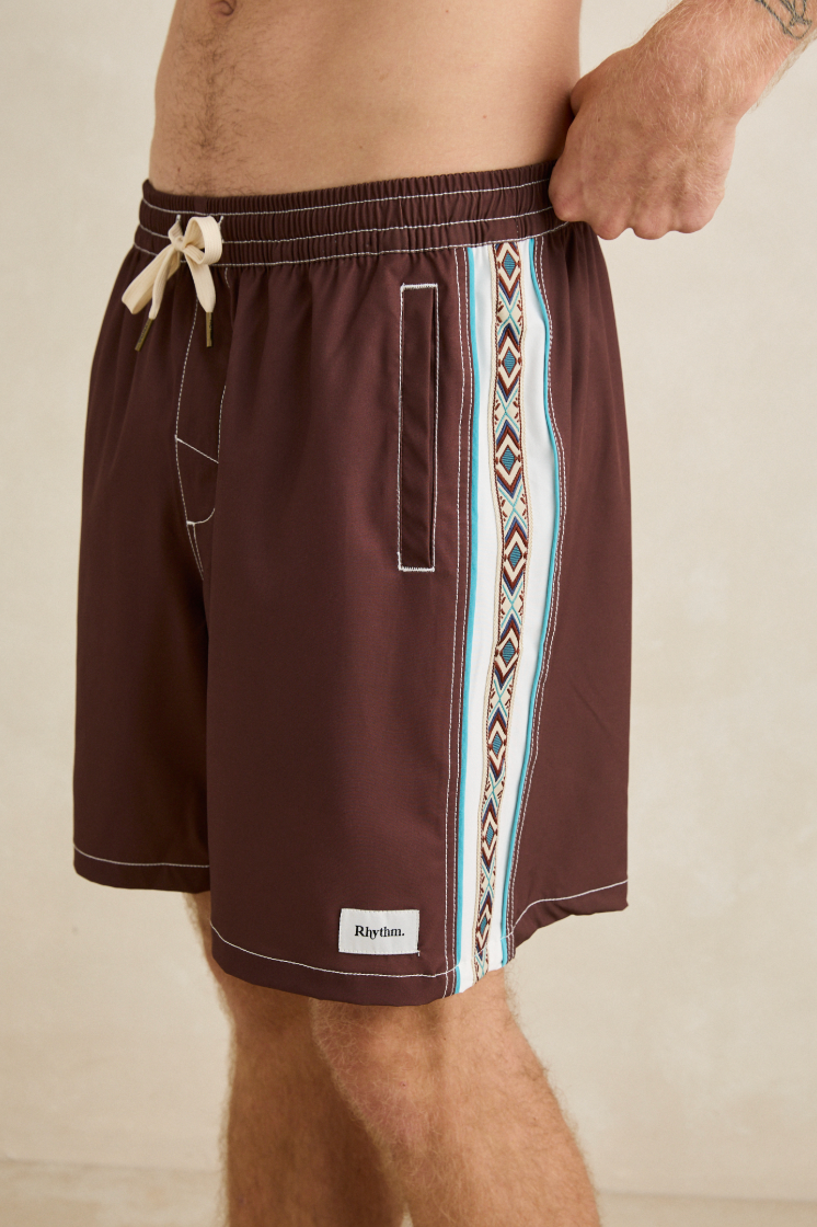 Rhythm Panel Stripe Beach Short