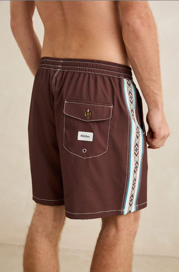 Rhythm Panel Stripe Beach Short