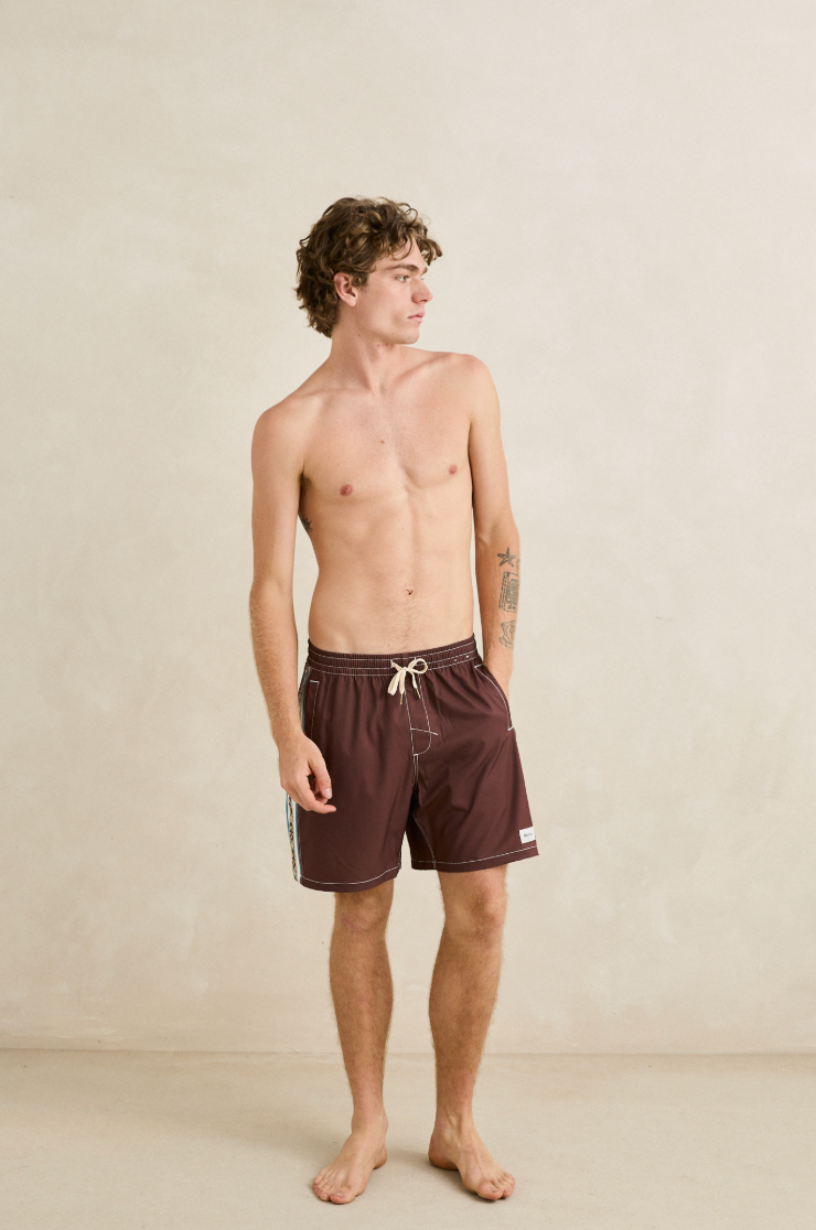 Rhythm Panel Stripe Beach Short
