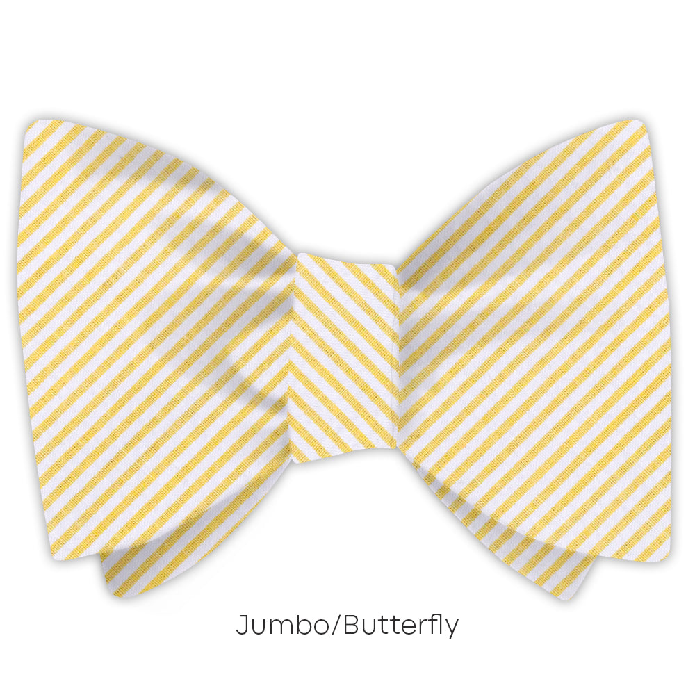 Yellow Seersucker - bow ties