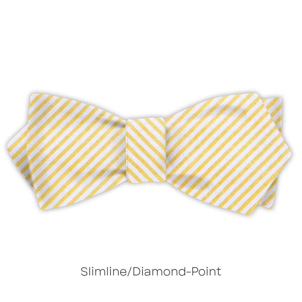 Yellow Seersucker - bow ties