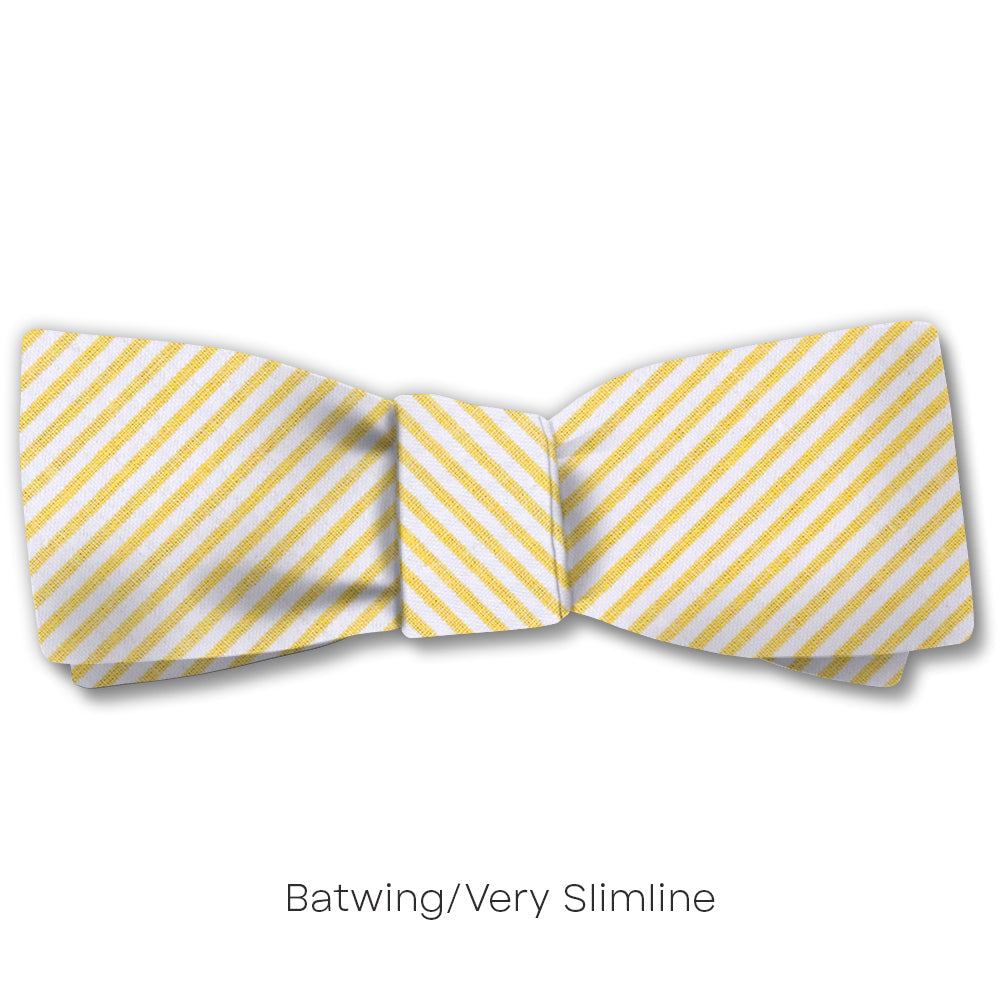 Yellow Seersucker - bow ties