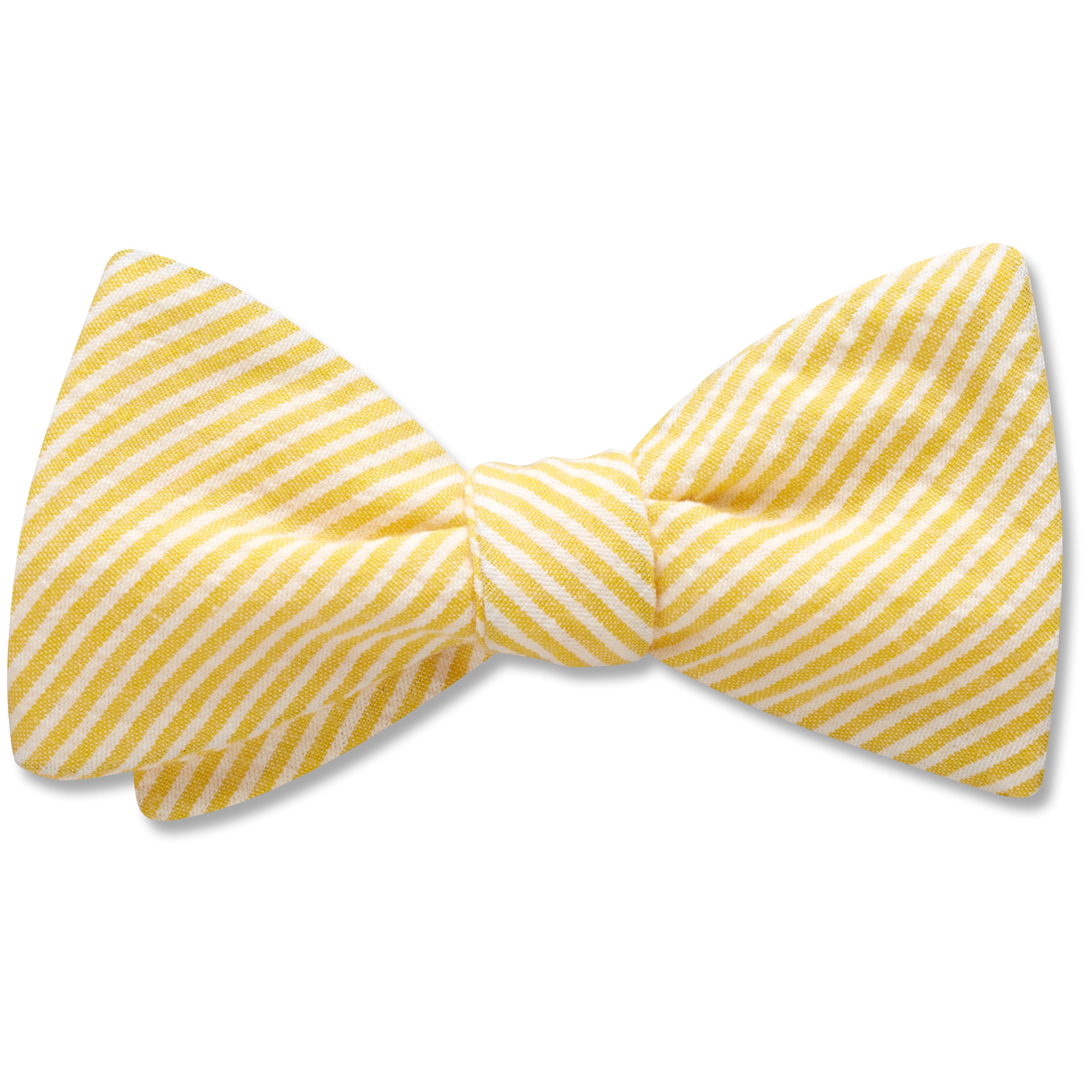 Yellow Seersucker - bow ties