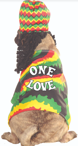 Ruby Slippers Rasta Dog Pet Costume Small