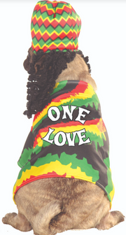 Ruby Slippers Rasta Dog Pet Costume Large