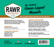 Rawr Frozen Green Lipped Mussel 1lb