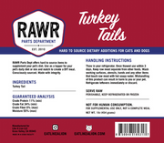 Rawr Frozen Turkey Tail 1lb