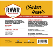 Rawr Frozen Chicken Hearts 1lb
