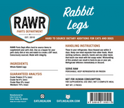 Rawr Frozen Rabbit Leg 2ct 1lb