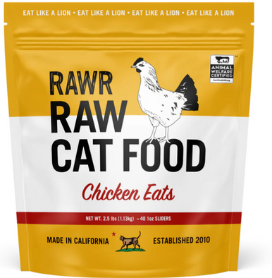 Rawr Frozen Cat Food Chicken Eats 2.5lb