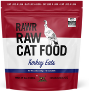 Rawr Frozen Cat Food Turkey Eats 2.5lb