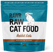 Rawr Frozen Cat Food Rabbit Eats 2.5lb