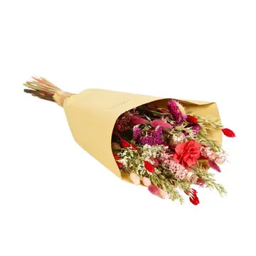 Dried Flowers- Field Bouquet- Red Allure